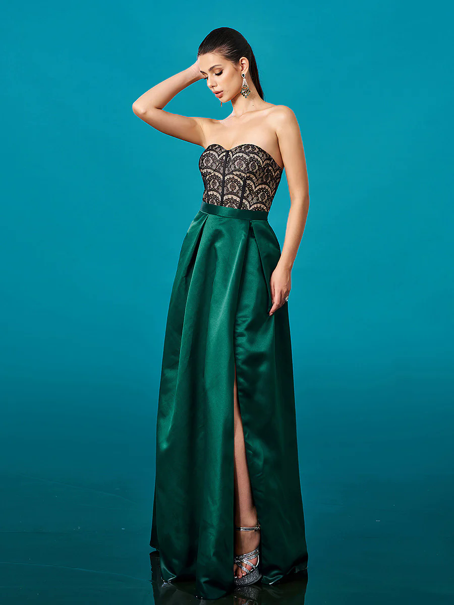 Lace Strapless Ball Gown Formal Dress DH80365