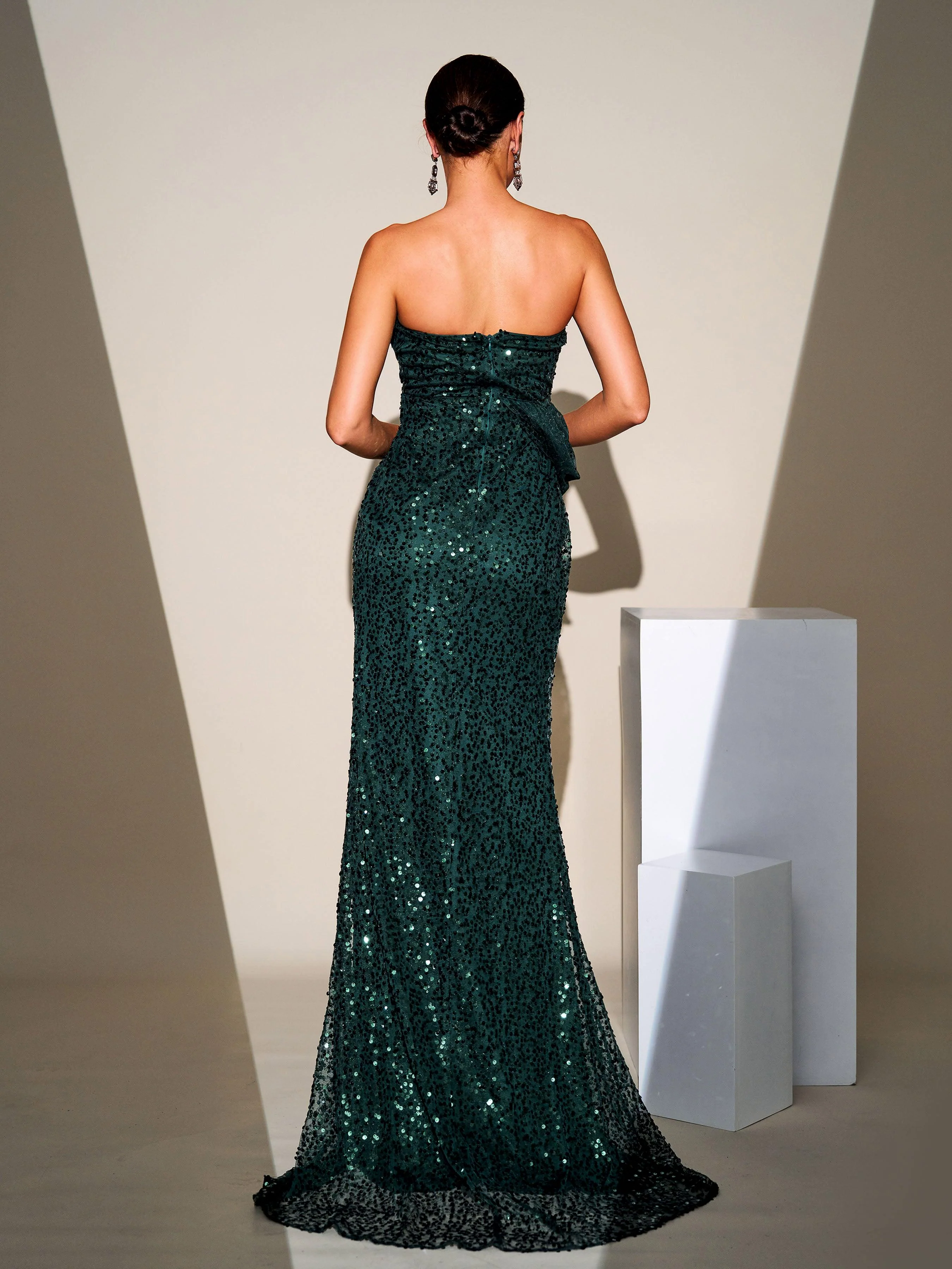 One Shoulder Prom Dress M0843