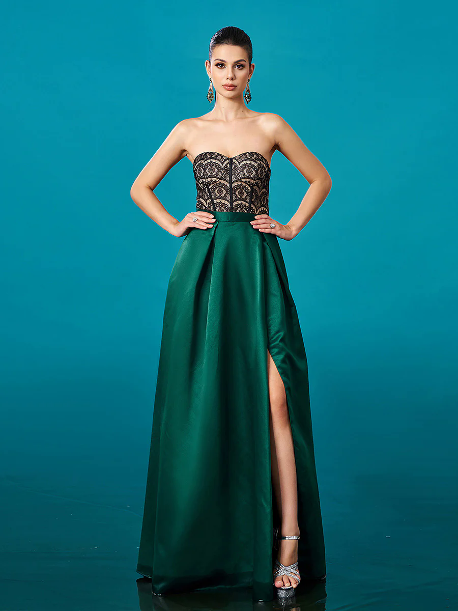 Lace Strapless Ball Gown Formal Dress DH80365