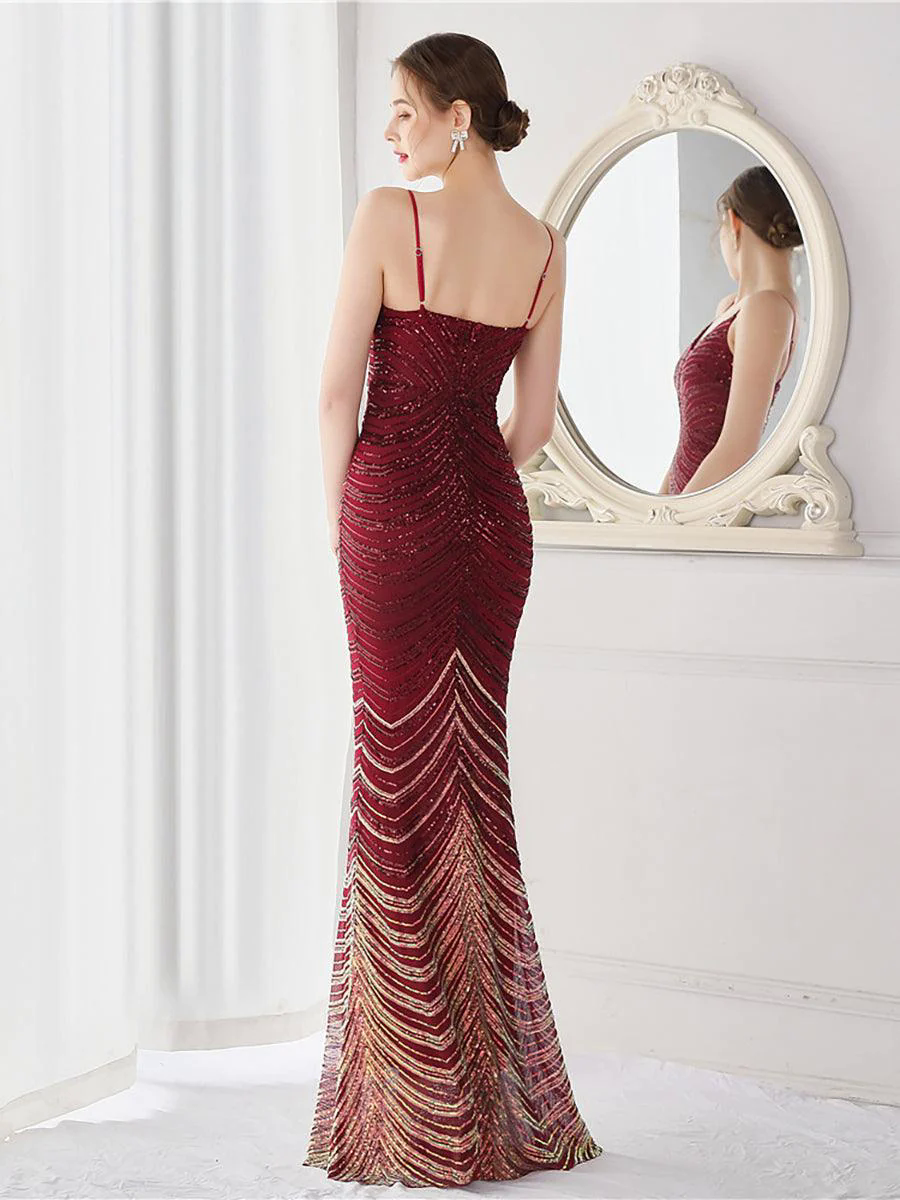 Off Shoulder Long Black And White Evening Dress M02037