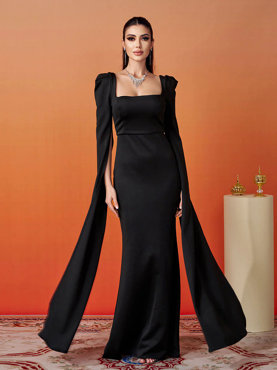 Formal Square Neck Mermaid Dress XJ878